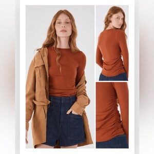 Dress To (Like F/Rio) Russet Long Sleeve Knit Top
